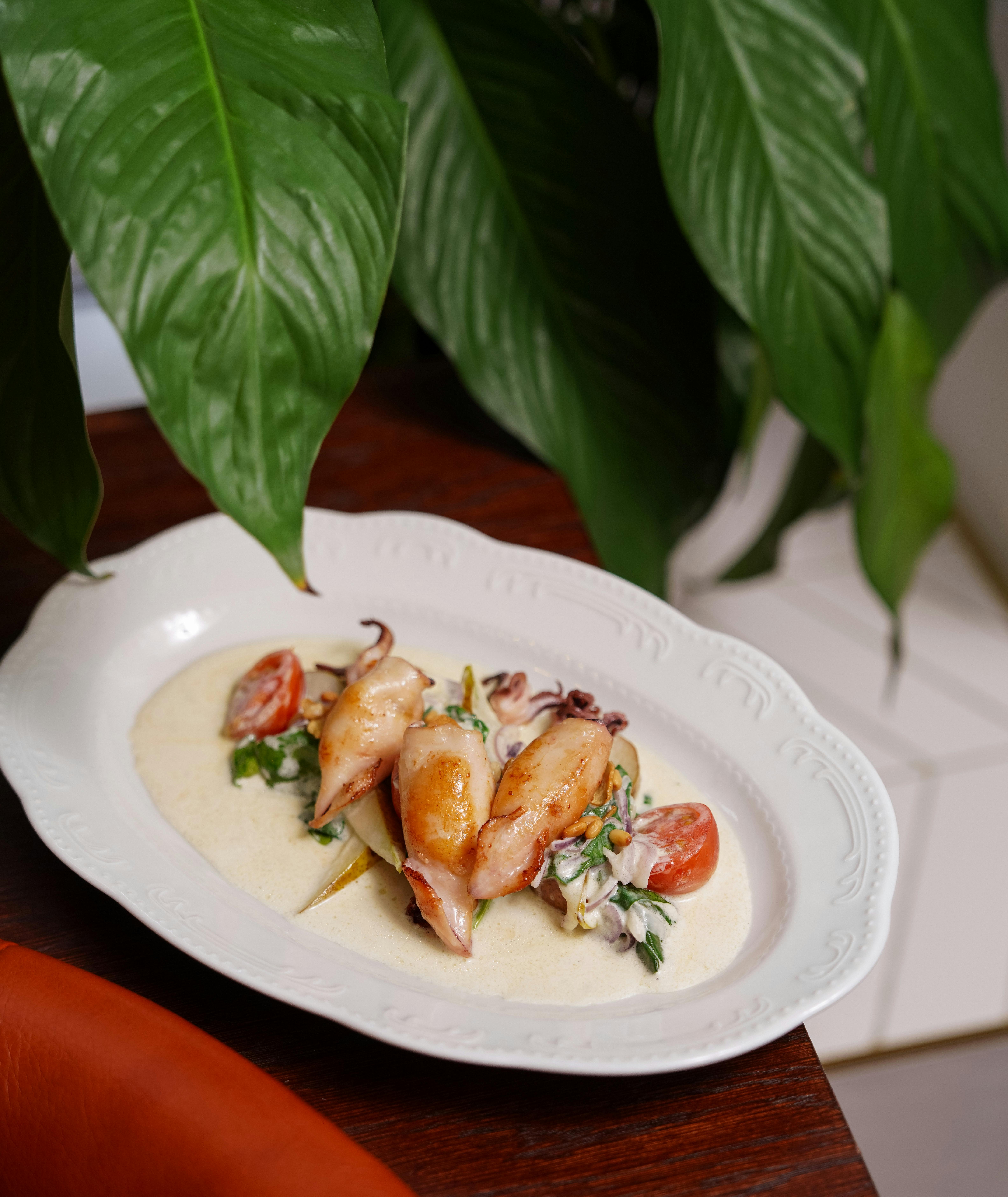 Beautifully prepared surplus food plate